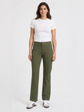 ✨💚 Argent Flex Waist Trouser Performance Cotton Olive Size 0 NWT 💚✨